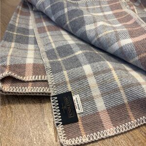 Pendleton Plaid Blanket in Gray, Brown, and Cream